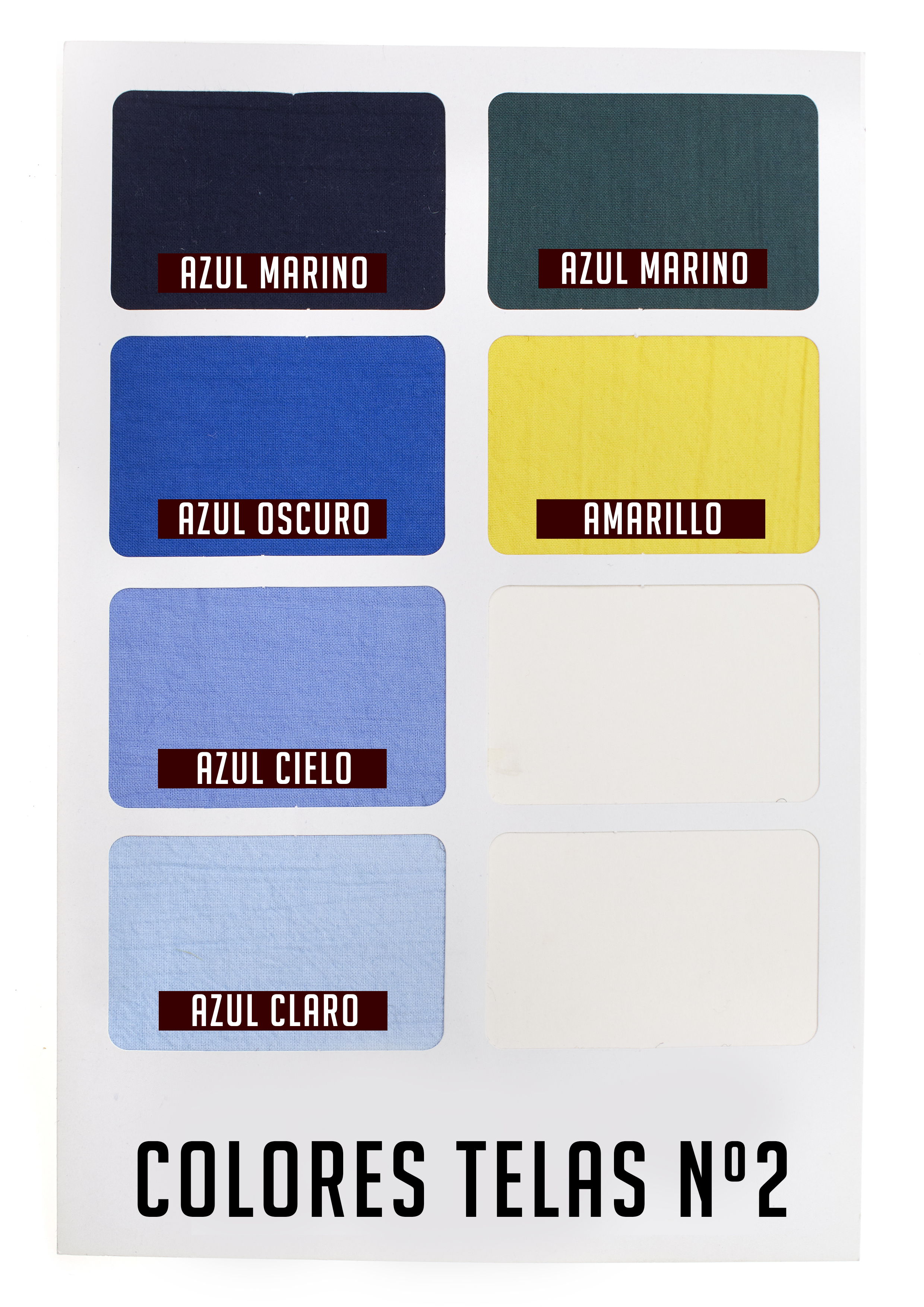 Carta Colores de Telas DCOSTAL N2